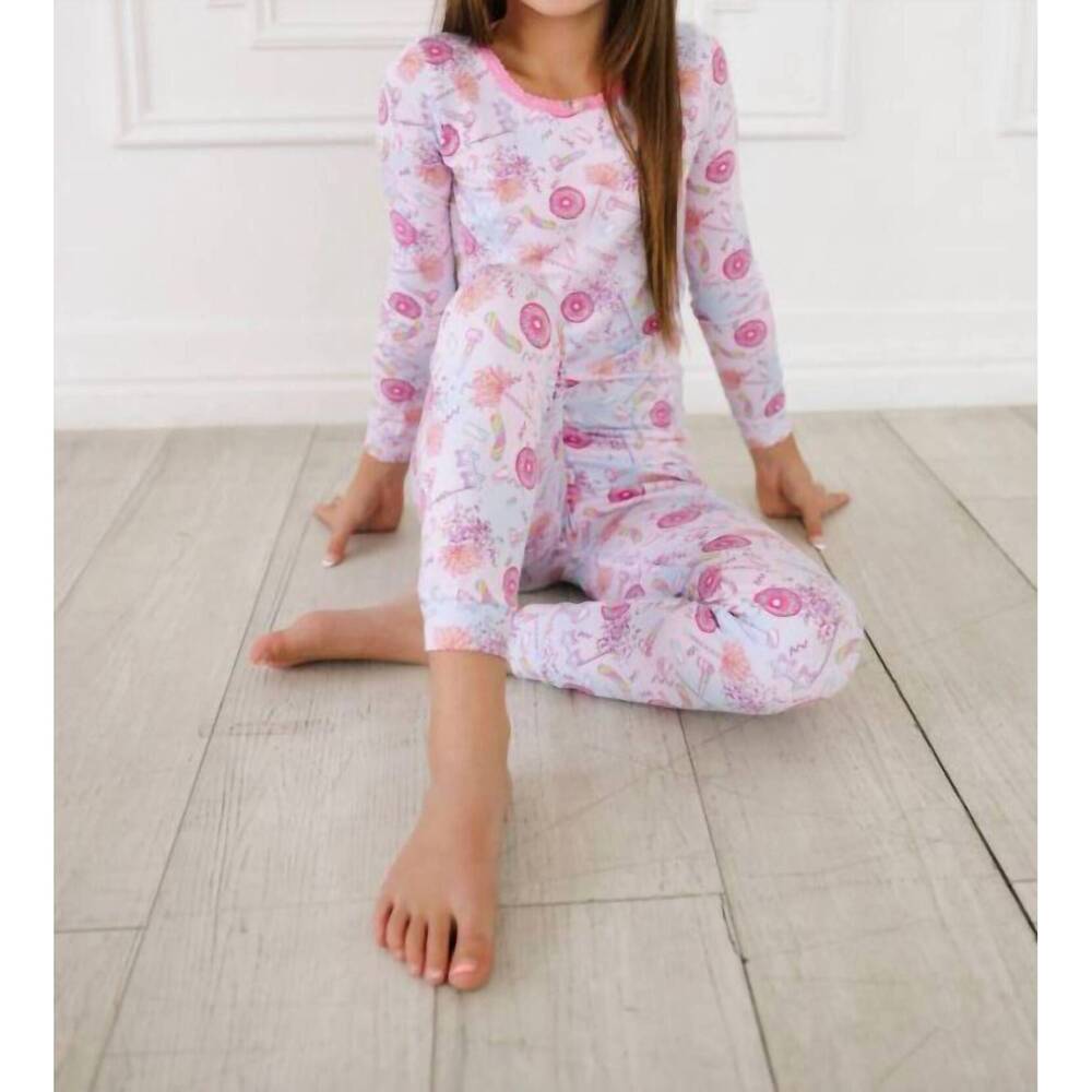 NEW ESME girls' long sleeve pajama set in party